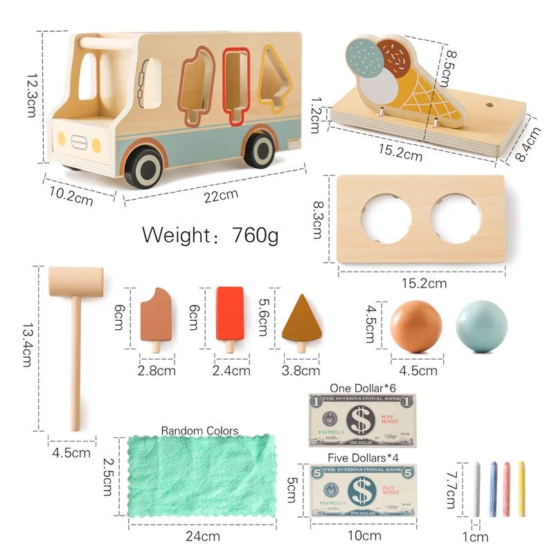 Wooden Ice cream Truck