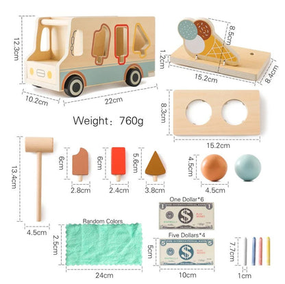 Wooden Ice cream Truck