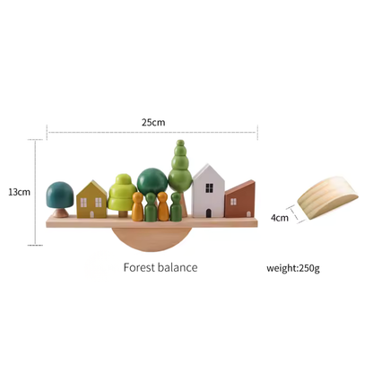 Wooden Toy Play Set - Little Woodland Village
