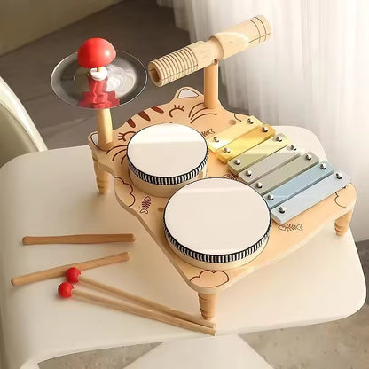 Purrrfect Tunes Wooden Music Table