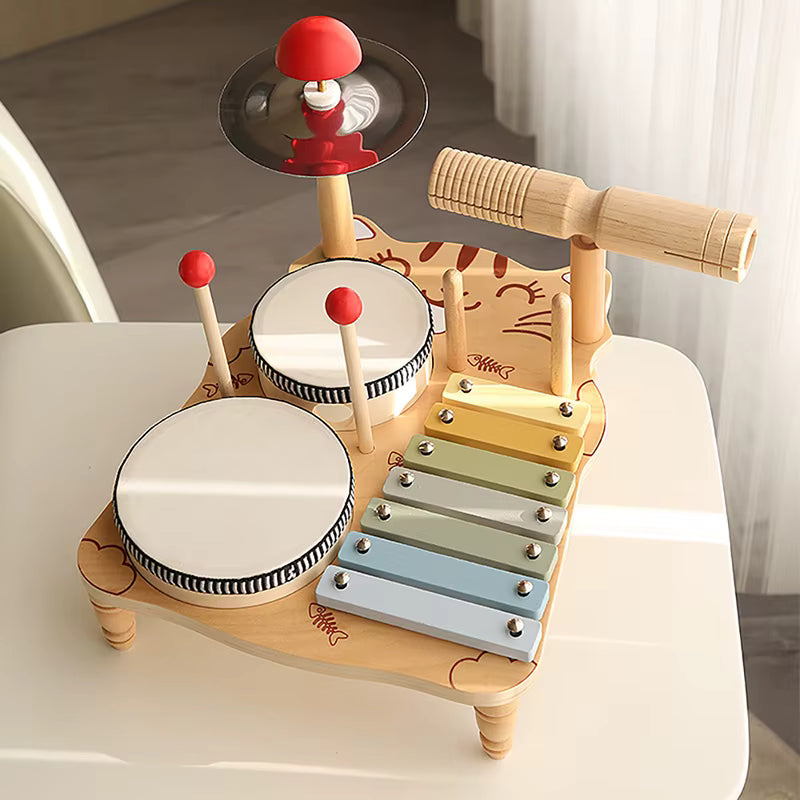 Purrrfect Tunes Wooden Music Table