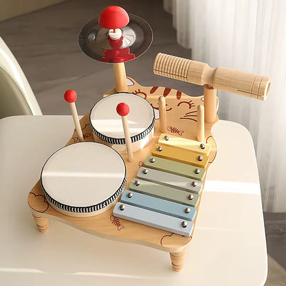 Purrrfect Tunes Wooden Music Table