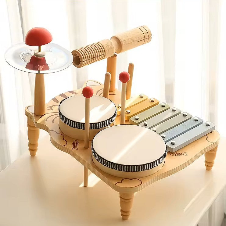 Purrrfect Tunes Wooden Music Table