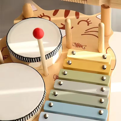 Purrrfect Tunes Wooden Music Table