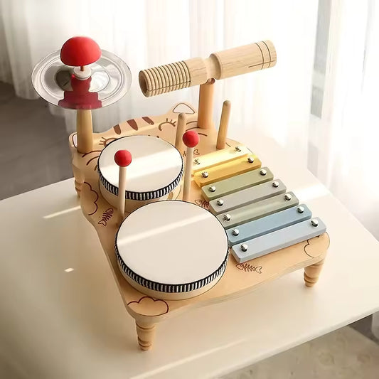 Purrrfect Tunes Wooden Music Table